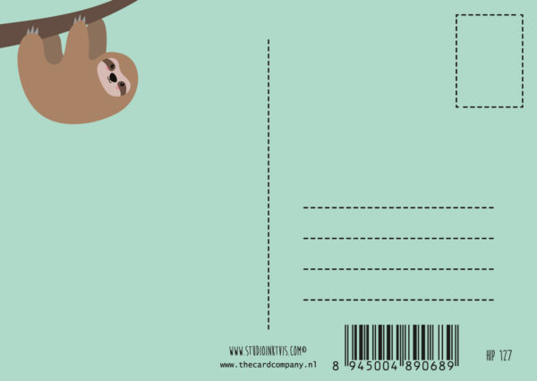 kaart sloth back