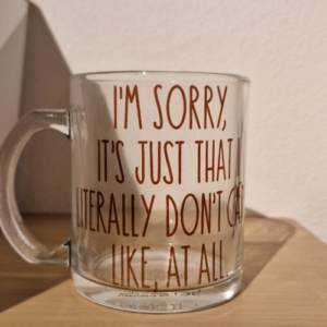 Theeglas Don't care SALE